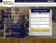 Tablet Screenshot of collegeprepconsultant.com